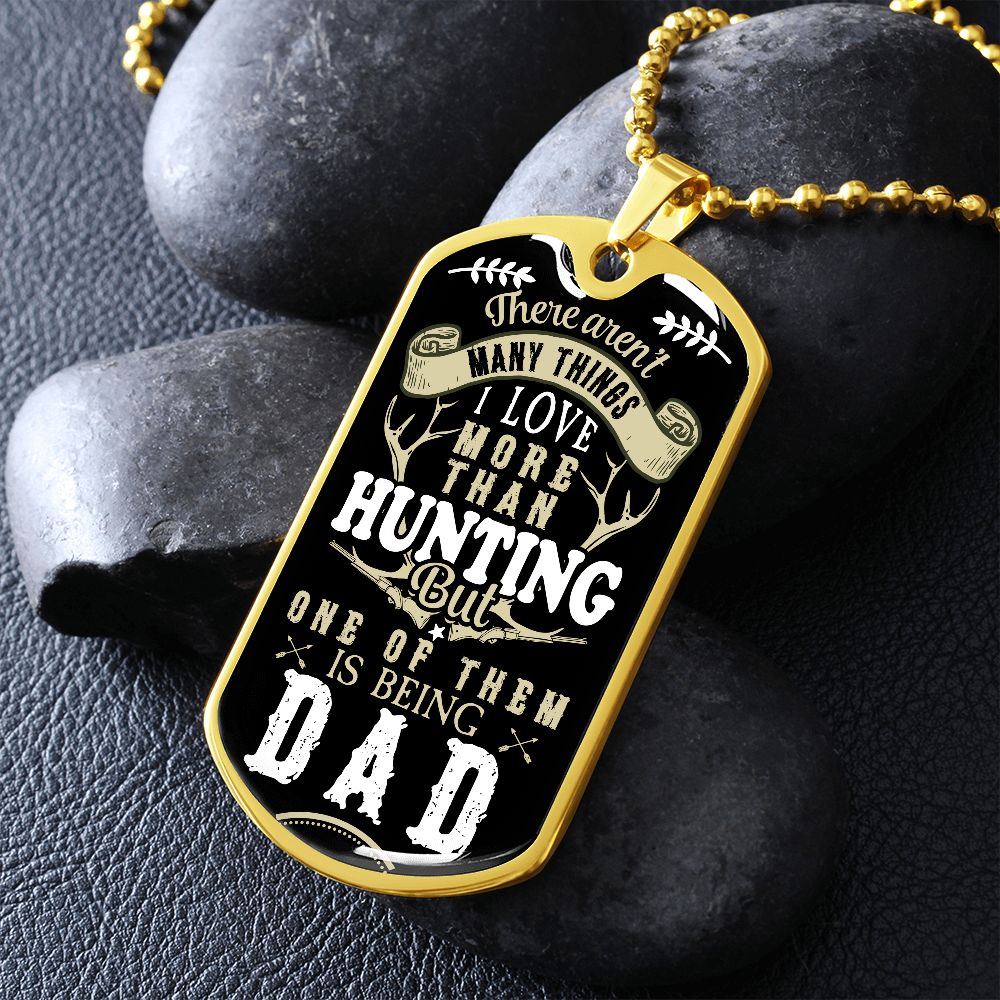 Hunting Dad Military Necklace