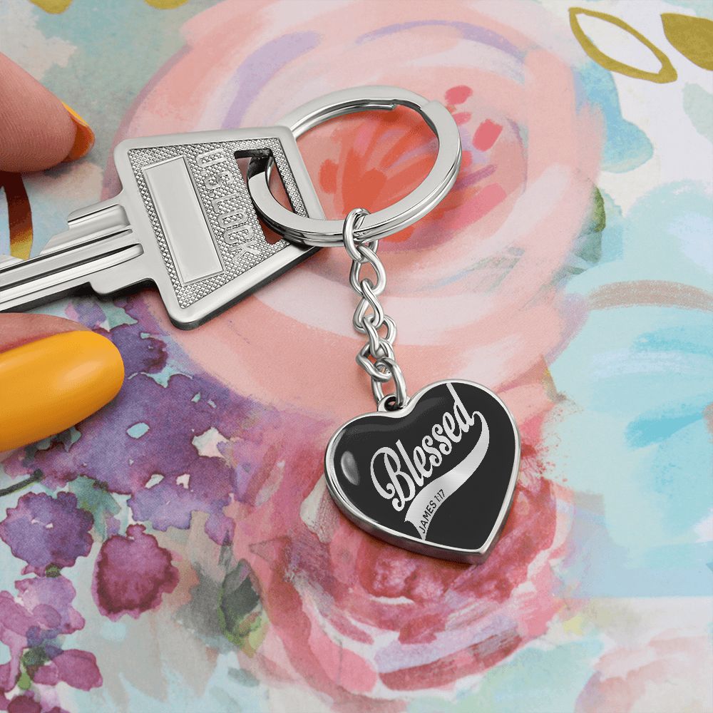 Blessed Heart Keychain