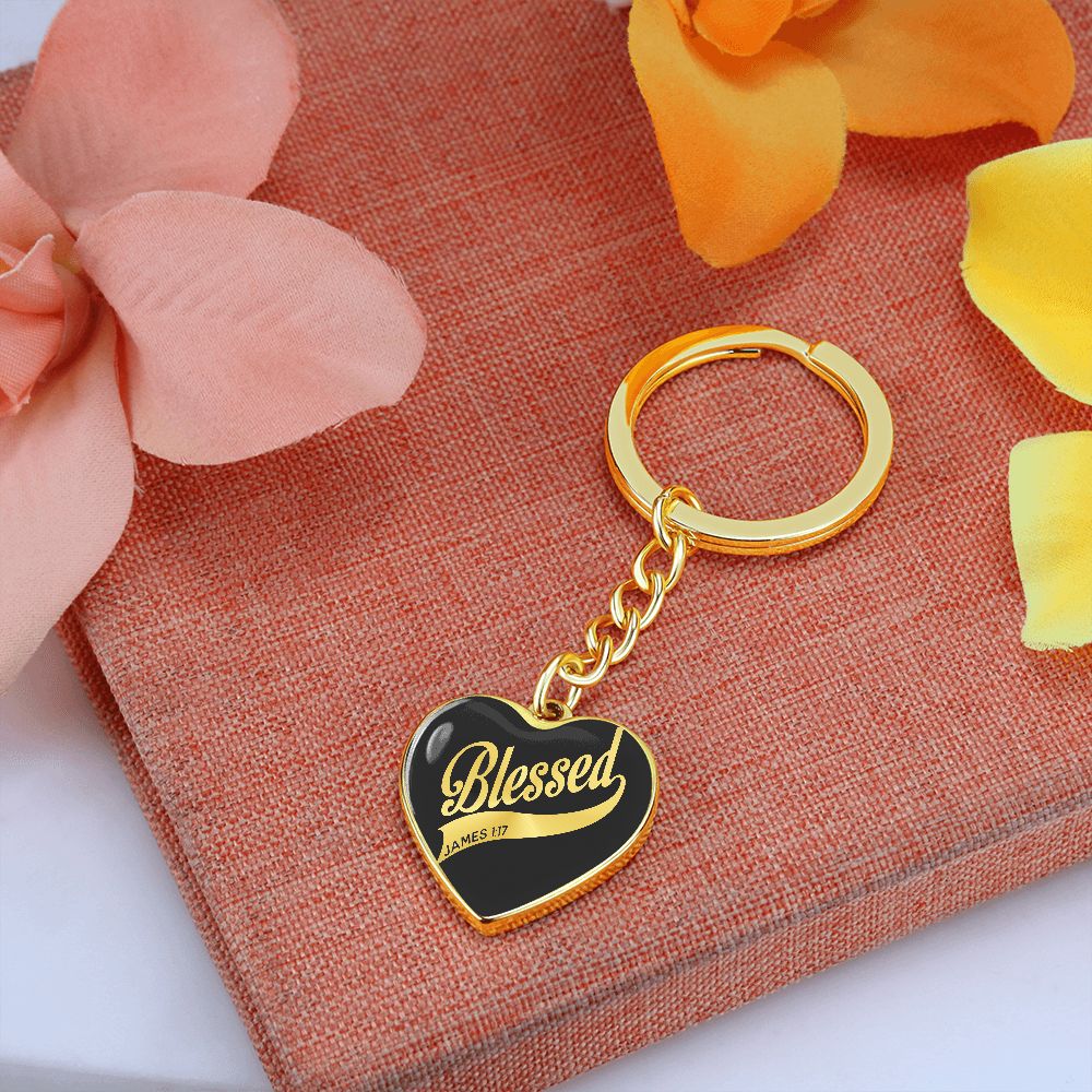 Blessed Heart Keychain