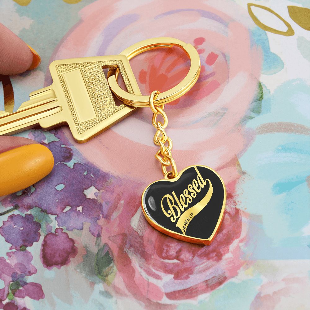 Blessed Heart Keychain
