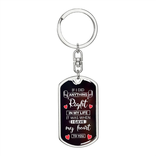 I Gave My Heart to You Keychain