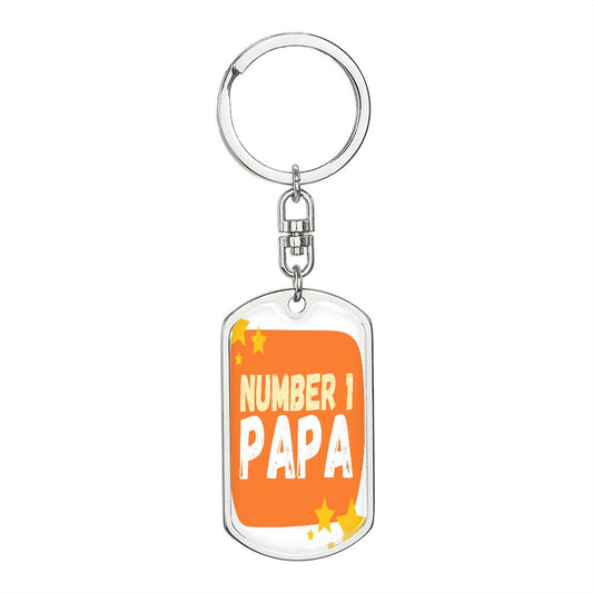 #1 Papa (Keychain)