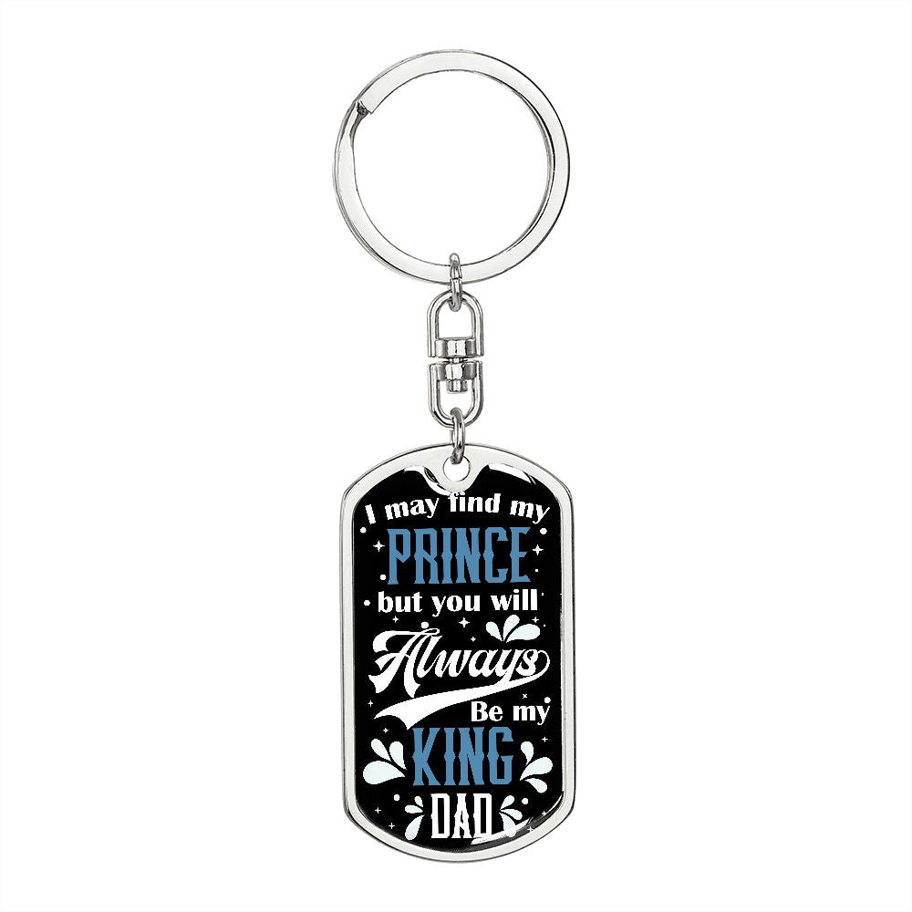 Dad, My King Keychain