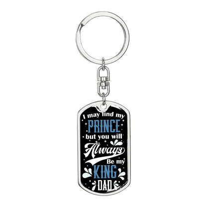 Dad, My King Keychain
