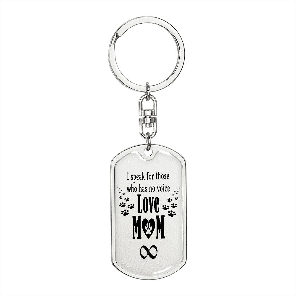 Pet Mom Keychain