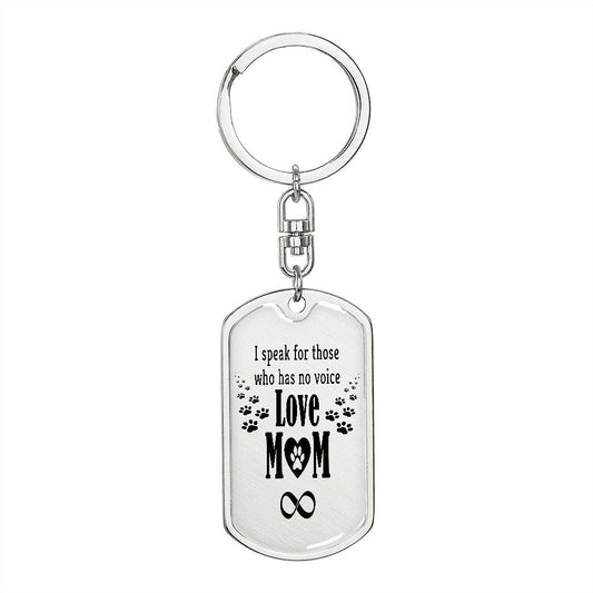 Pet Mom Keychain