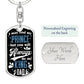 Dad, My King Keychain