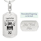 Pet Mom Keychain