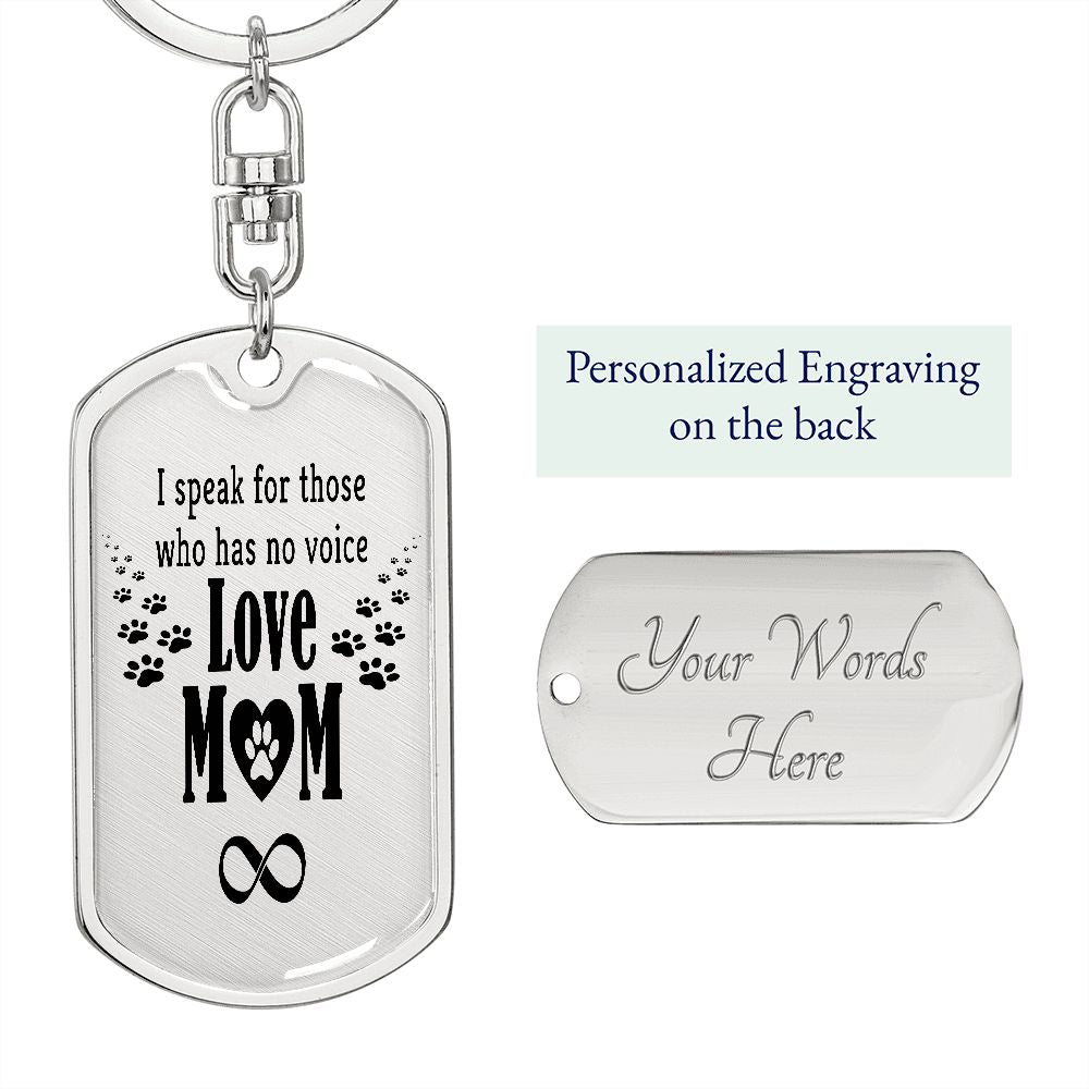 Pet Mom Keychain