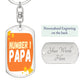#1 Papa (Keychain)