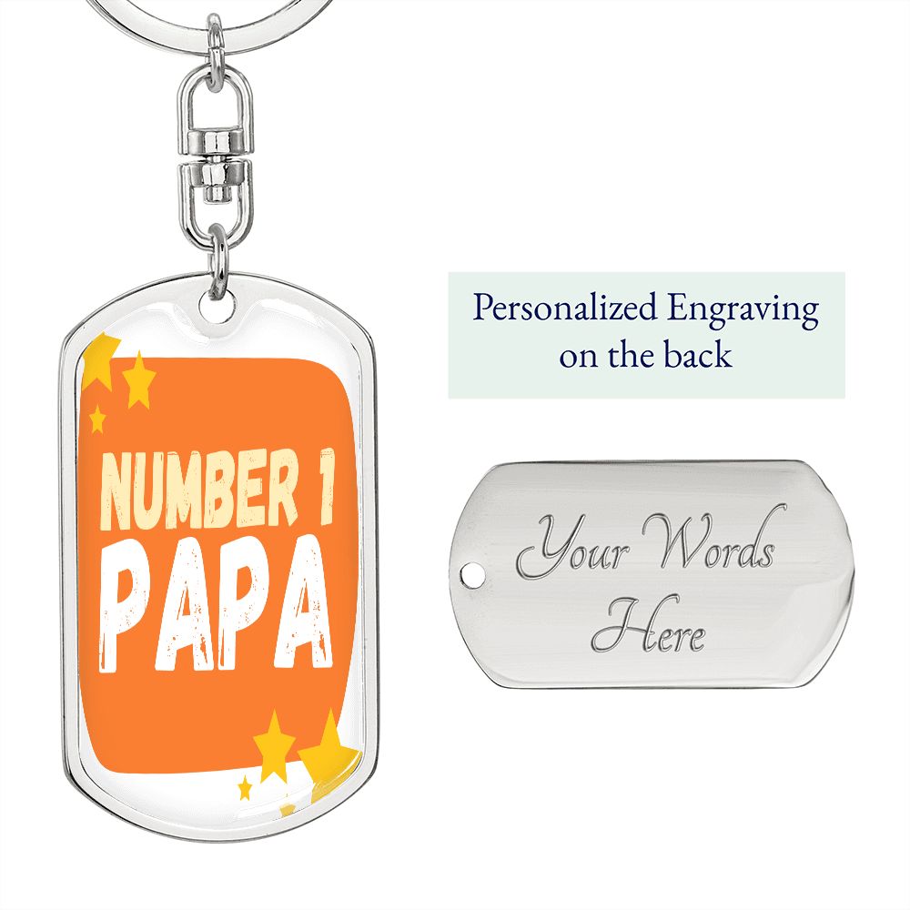 #1 Papa (Keychain)