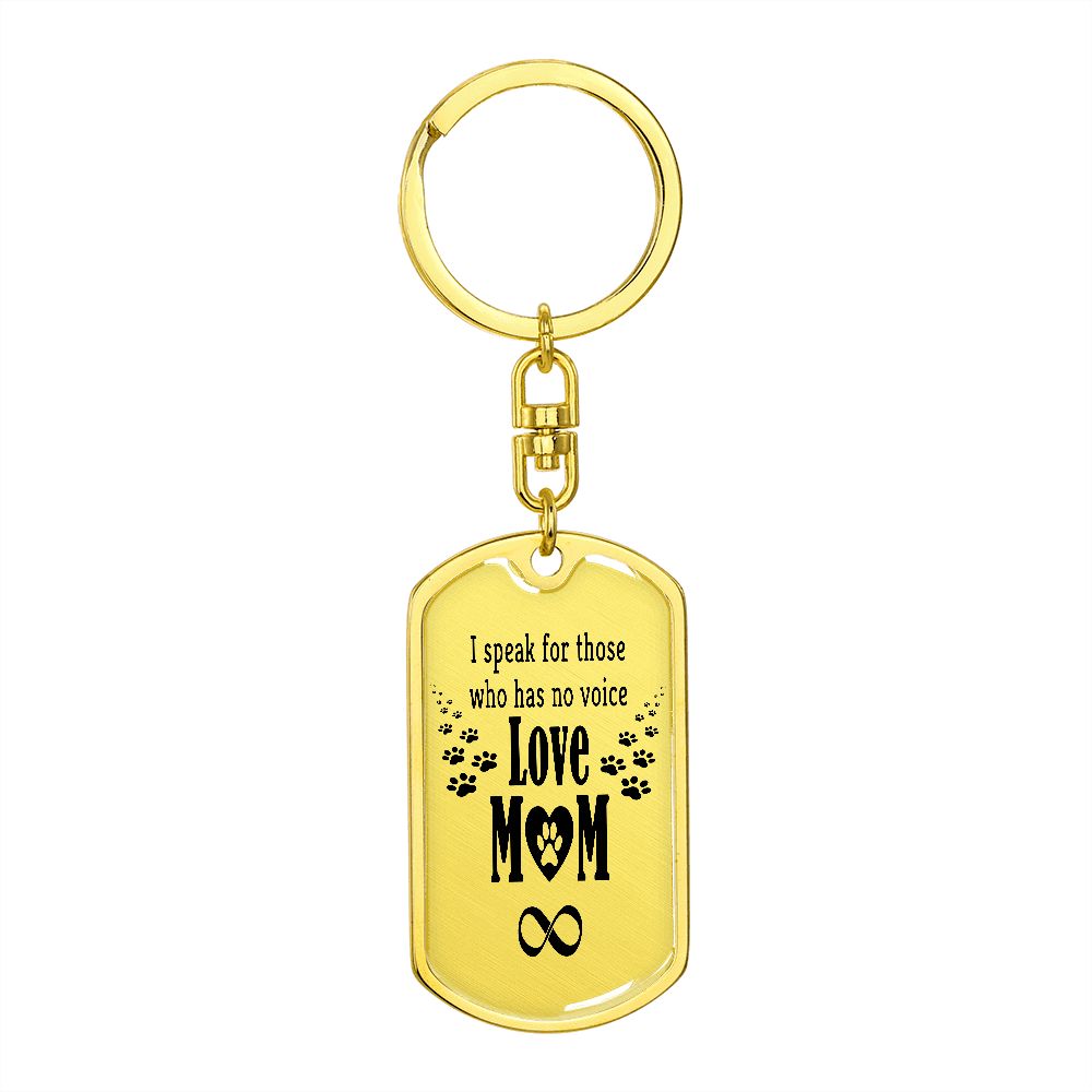 Pet Mom Keychain