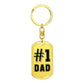 #1 Dad Keychain