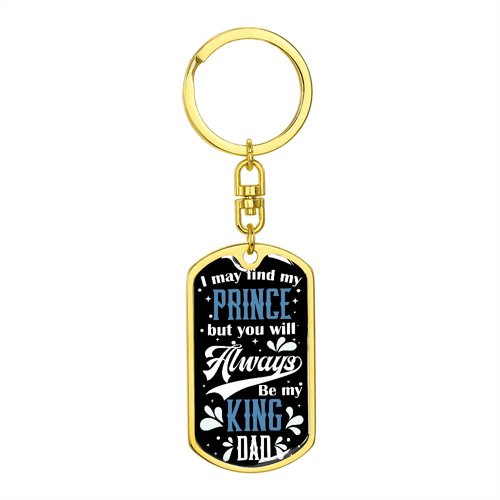 Dad, My King Keychain