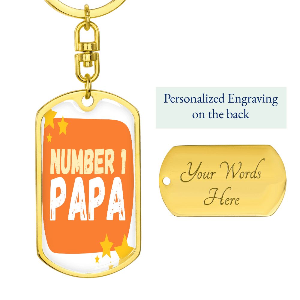 #1 Papa (Keychain)