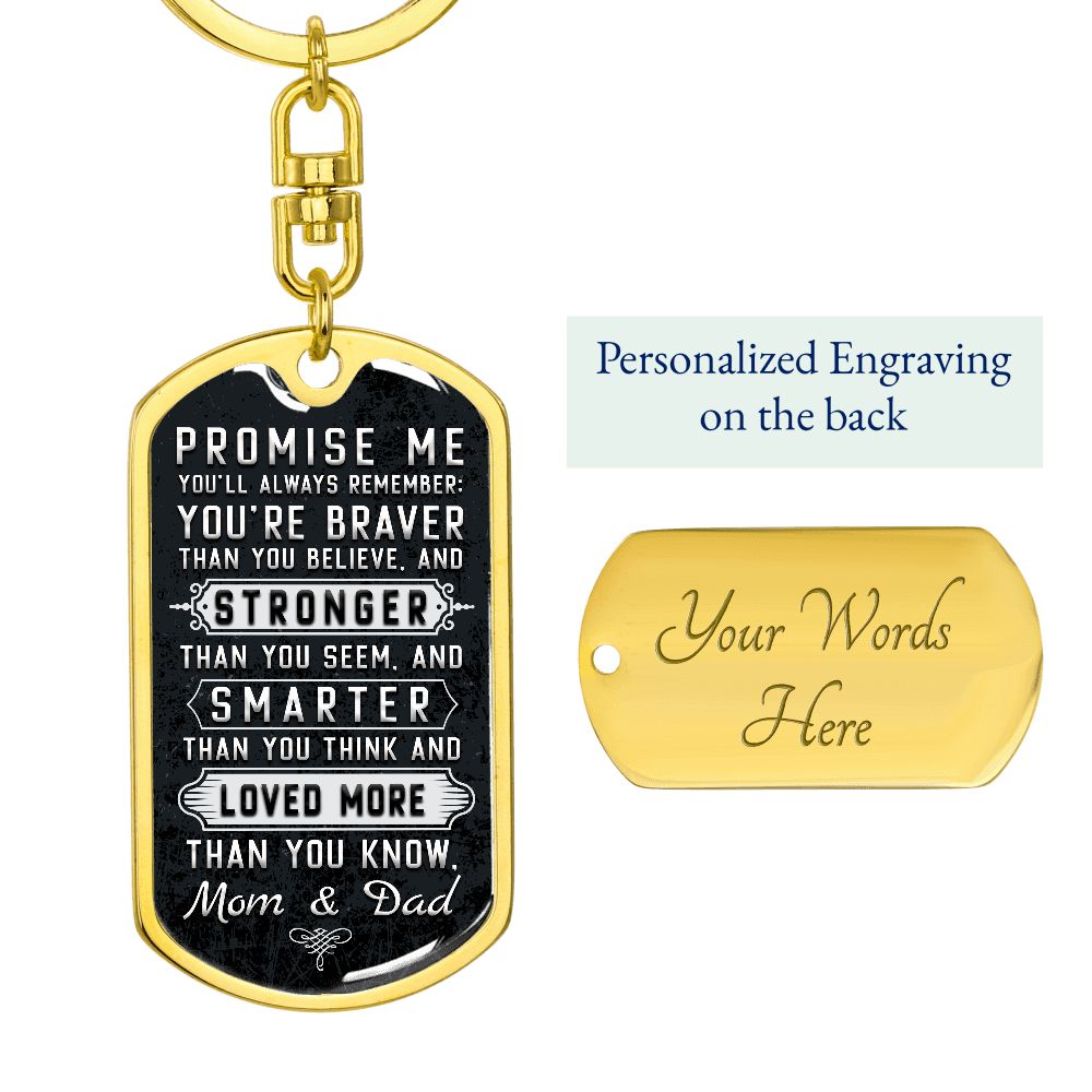 Son, Promise Me Keychain