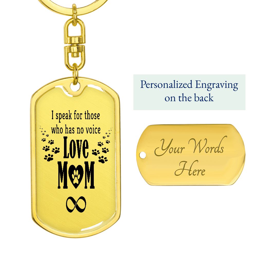 Pet Mom Keychain