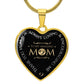Amazing Mom Heart Necklace