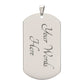 Be Strong & Courageous-Military Chain