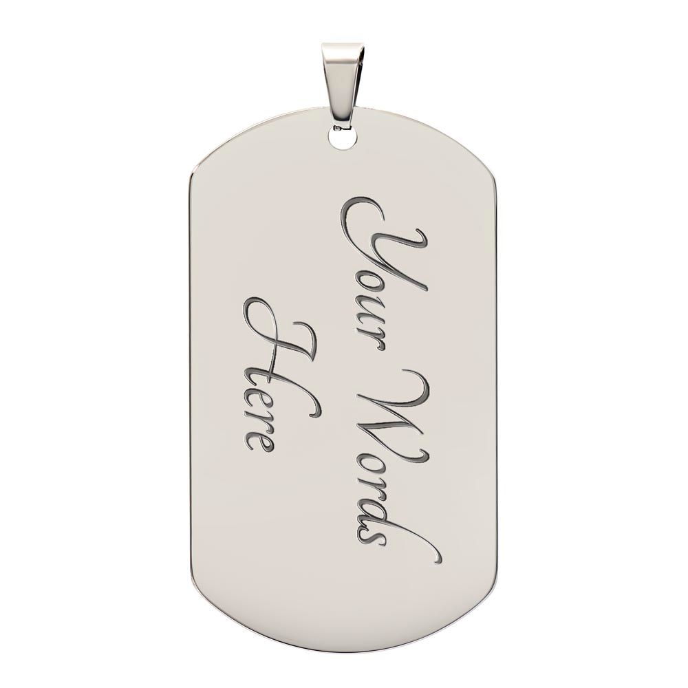Be Strong & Courageous-Military Chain