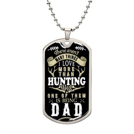 Hunting Dad Military Necklace