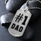 #1 Dad Military Necklace