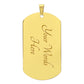 #1 Dad Military Necklace