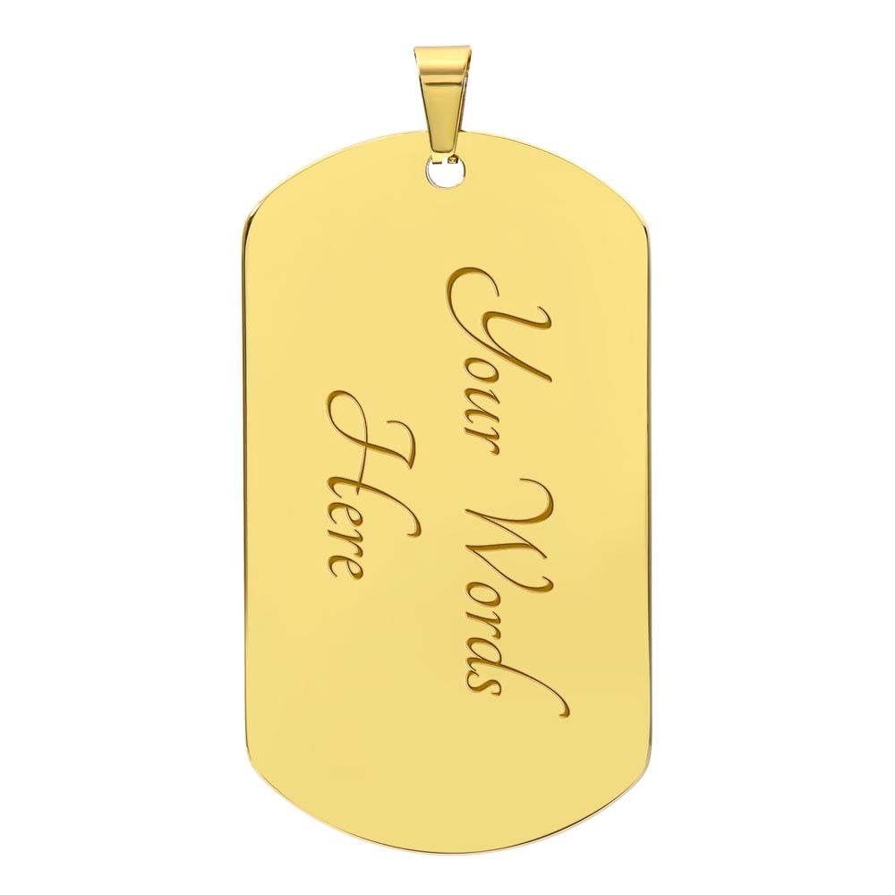 Be Strong & Courageous-Military Chain