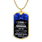 Be Strong & Courageous-Military Chain