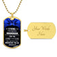 Be Strong & Courageous-Military Chain