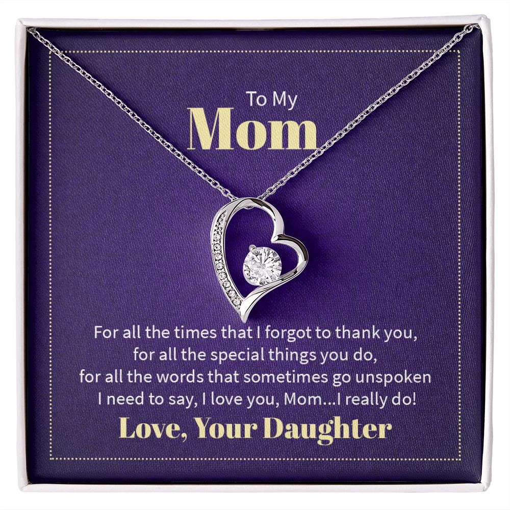 To My Mom, Love Your Daughter
