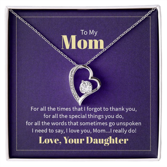 To My Mom, Love Your Daughter