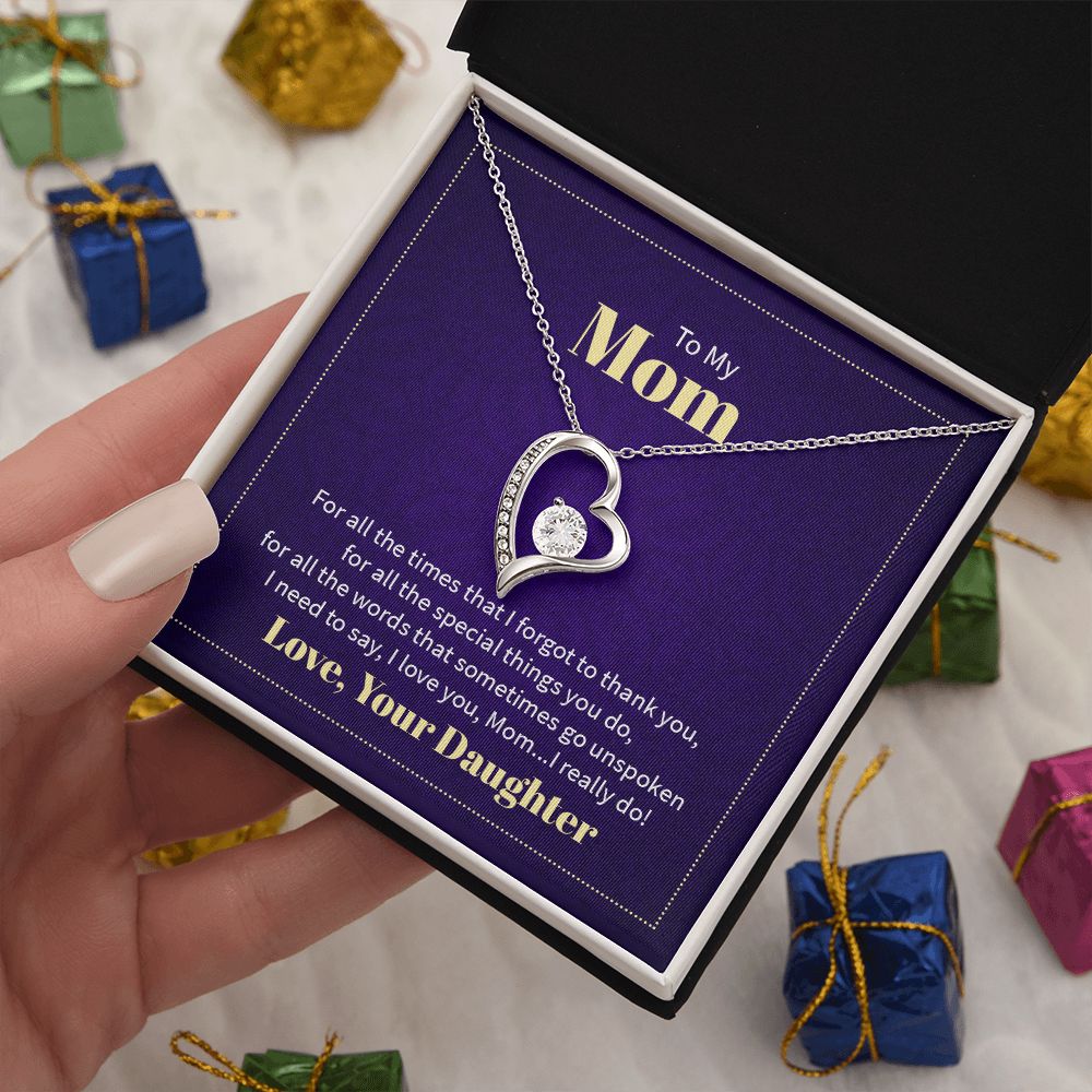To My Mom, Love Your Daughter