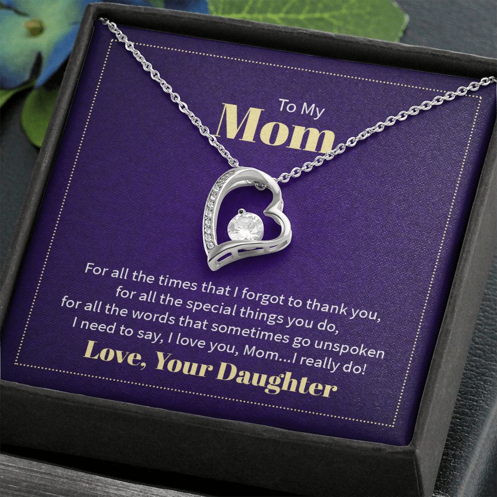 To My Mom, Love Your Daughter