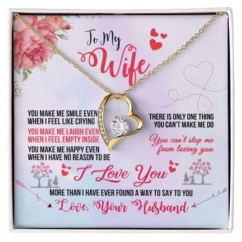 To My Wife - You Make Me Happy - Necklace