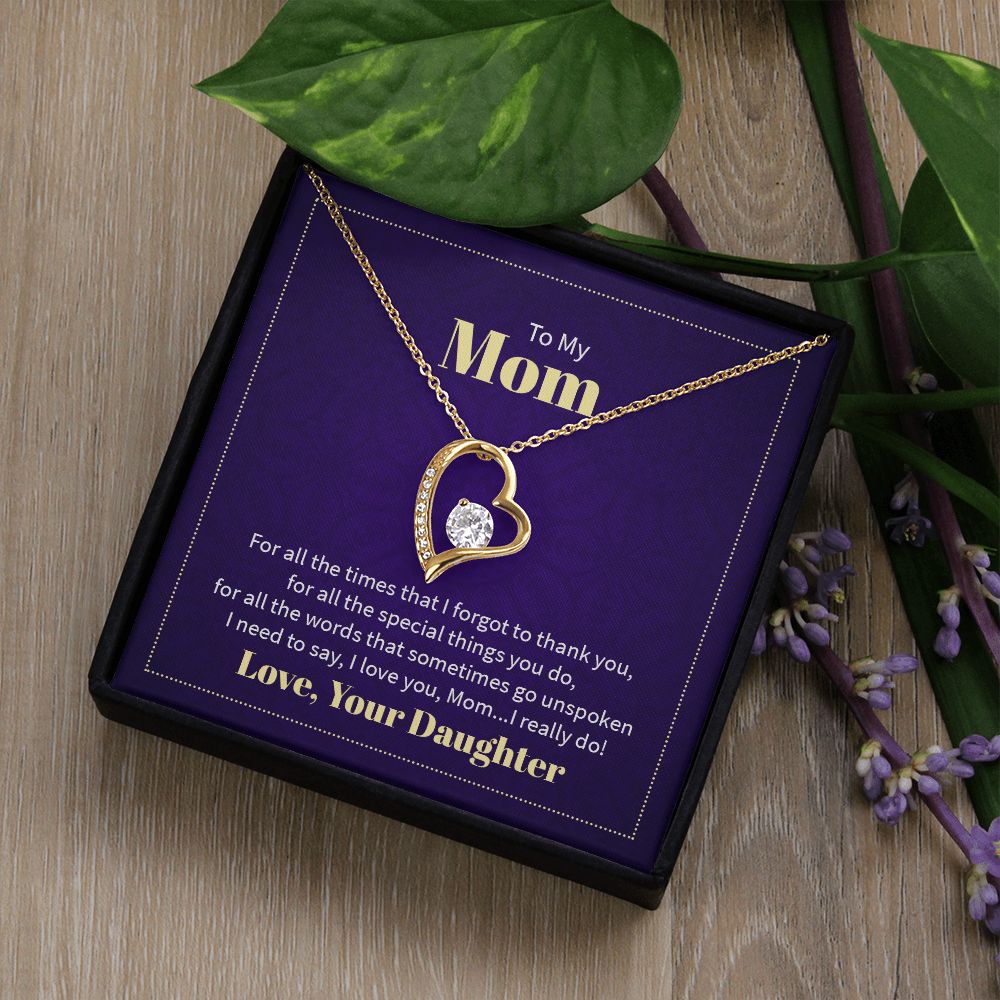 To My Mom, Love Your Daughter