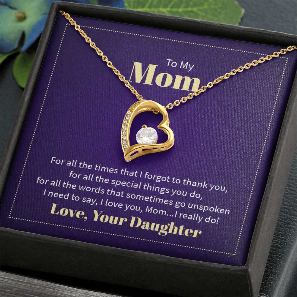 To My Mom, Love Your Daughter