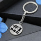 #1 Dad Circle Keychain