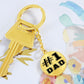 #1 Dad Circle Keychain